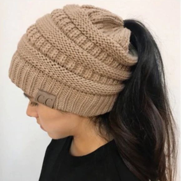 Accessories - LAST ONE! Ponytail Knit Beanie